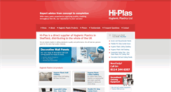 Desktop Screenshot of hi-plas.co.uk